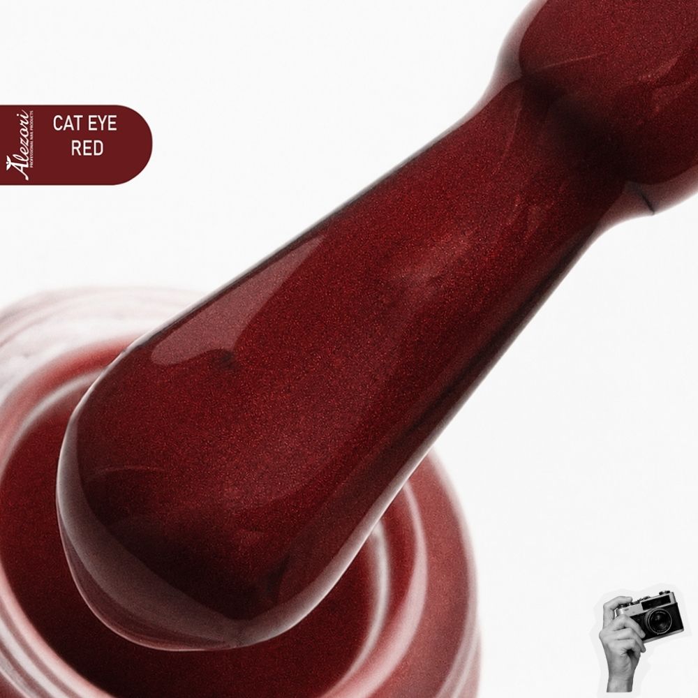 GEL POLISH CAT EYE RED 